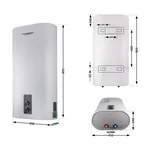 Бойлер Thermo Alliance DT50V20G-D/2 50 л плоский вертикальний з сухим ТЕНом 2 кВт (DT50V20GPDD2)