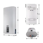 Водонагрівач Thermo Alliance DT80V20G/2 білий плоский вертикальний на 80 л з мокрим ТЕНом 2 кВт (DT80V20GPD2)