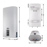 Водонагреватель Thermo Alliance DT100V20G/2 белый плоский вертикальный на 100 л с мокрым ТЭНом 2 кВт (DT100V20GPD2)