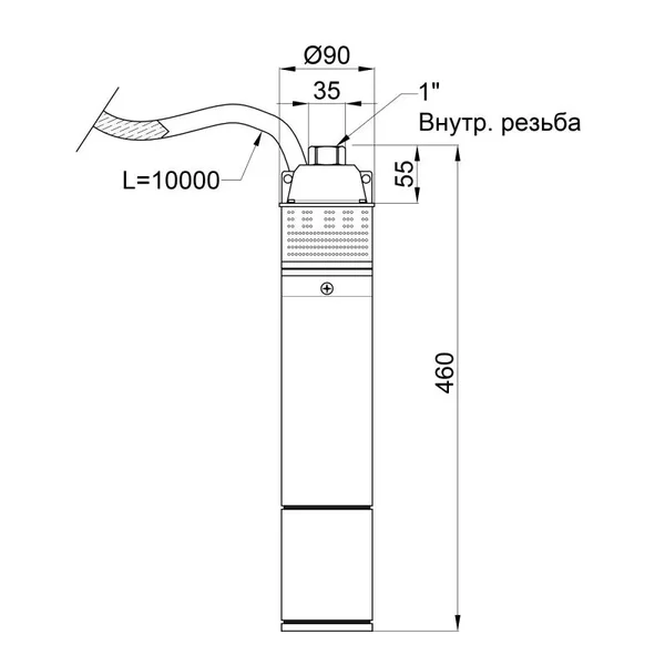 Насос заглибний вихровий Thermo Alliance 4SKM-100 0,75 кВт