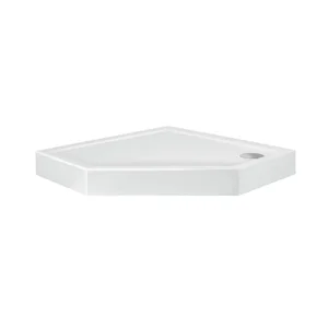 Душевой поддон Qtap Diamond 309912 акриловый белый пятиугольный 90×90 мм см с сифоном (DIAMOND309912)
