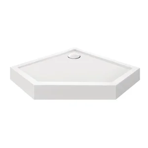 Душевой поддон Qtap Diamond 301112 акриловый белый пятиугольный 100×100 мм см с сифоном (DIAMOND301112) Душевой поддон Qtap Diamond 301112 акриловый белый пятиугольный 100×100 мм см с сифоном (DIAMOND301112)
