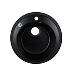 Кухонна мийка Lidz D510/200 ANT-15 зі штучного каменю антрацитова кругла (LIDZANT15D510200)