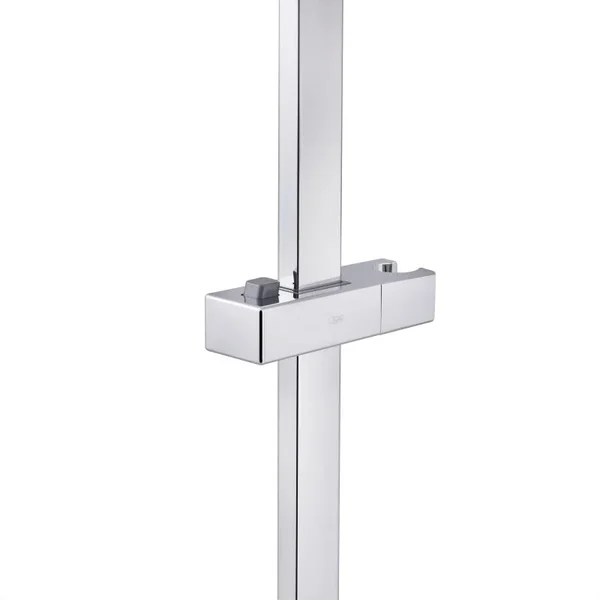 Душевая стойка Qtap Lepit QTLEP82103NC из нержавеющей стали, хромированная, прямоугольная 705 мм (QTLEP82103NC)