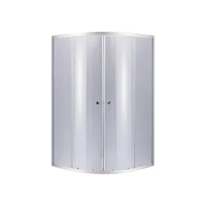 Душова кабіна Lidz SC80x80SATHIGHGR Latwa SC80×80 мм.SAT.HIGH.GR чвертькругла розсувна сатинова з тонованим склом 4 мм без піддона (LLSC8080SATHIGHGR2)