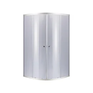 Душова кабіна Lidz SC80x80SATMIDGR Latwa SC80×80 мм.SAT.MID.GR сатинова з тонованим склом 4 мм без піддона (LLSC8080SATMIDGR2)