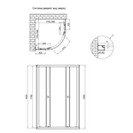 Душова кабіна Lidz SC80x80SATLOWGR Latwa SC80×80 мм.SAT.LOW.GR сатинова з тонованим склом 4 мм без піддона (LLSC8080SATLOWGR2)
