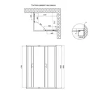 Душова кабіна Lidz SC100x80SATLOWFR Wawel SC100×80 мм.SAT.LOW.FR сатинова з матовим склом 5 мм без піддона (LWASC10080SATLOWFR2)
