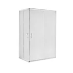 Душова кабіна Lidz SC100x80SATLOWFR Wawel SC100×80 мм.SAT.LOW.FR сатинова з матовим склом 5 мм без піддона (LWASC10080SATLOWFR2)