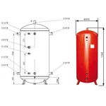 Теплоакумулятор Thermo Alliance TA-ТАМ-00 750 без ізоляції