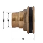 Врезка Thermo Alliance Standart SD40025 латунная для бака 1 (SD40025)
