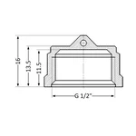 Заглушка Thermo Alliance Standart SD40215 латунная 1/2