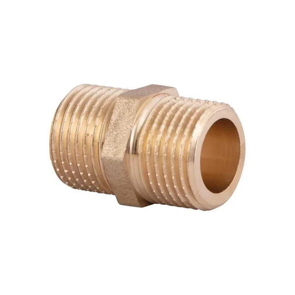 Ніпель Thermo Alliance Standart SD4071515L латунний рівнопрохідний 1/2
