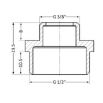 Ніпель редукційний Thermo Alliance 1/2х1/8 Standart 1/2