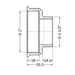 Перехід редукційний Thermo Alliance Standart SD4095040 латунний 2