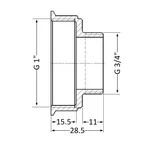Перехідник редукційний Thermo Alliance 1х3/4 Standart 1