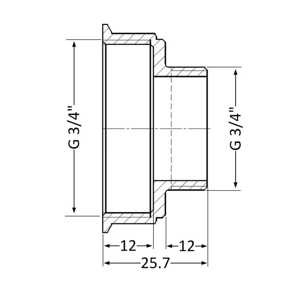 Перехідник Thermo Alliance Standart 3/4