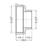 Перехідник рівнопрохідний Thermo Alliance 1/2х1/2 Standart 1/2
