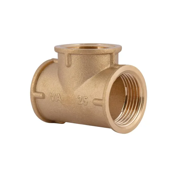 Тройник равнопроходной Thermo Alliance Standart SD41125 латунный с внутренней резьбой 1 (SD41125)