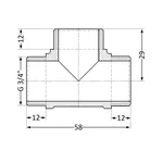 Тройник Thermo Alliance Standart 3/4