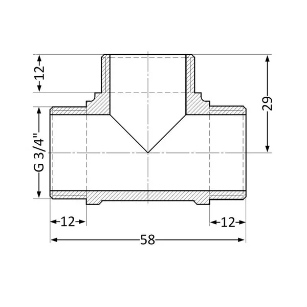 Тройник Thermo Alliance Standart 3/4