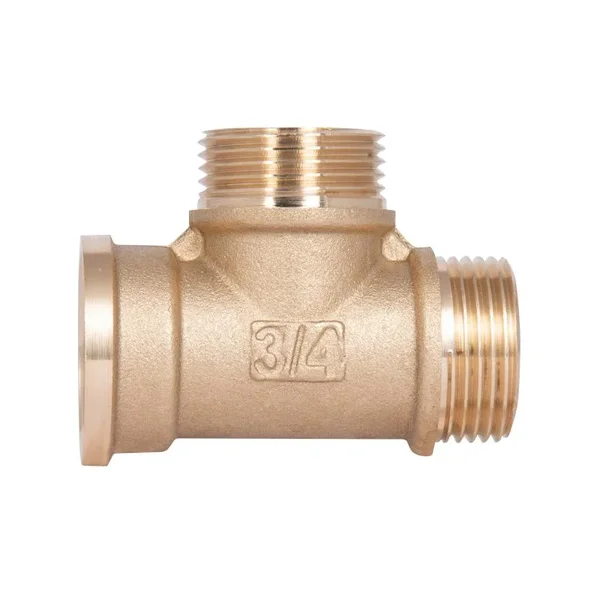 Тройник равнопроходной Thermo Alliance Standart SD41420 латунный с резьбой ВНН 3/4 (SD41420)