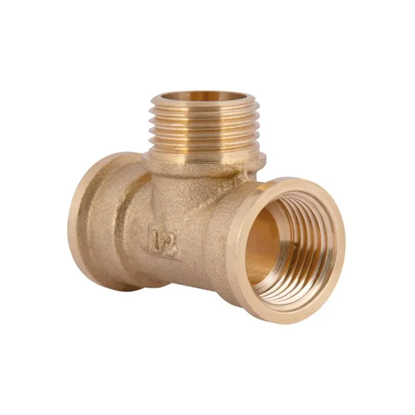Тройник равнопроходной Thermo Alliance Standart SD41515 латунный 1/2