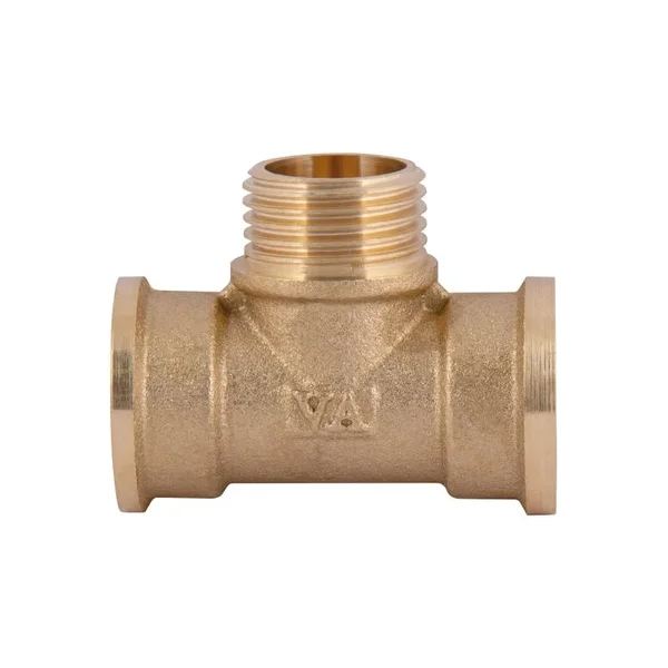 Тройник равнопроходной Thermo Alliance Standart SD41515 латунный 1/2
