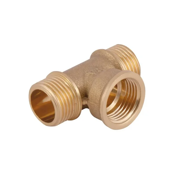 Тройник равнопроходной Thermo Alliance Standart SD41615 латунный 1/2