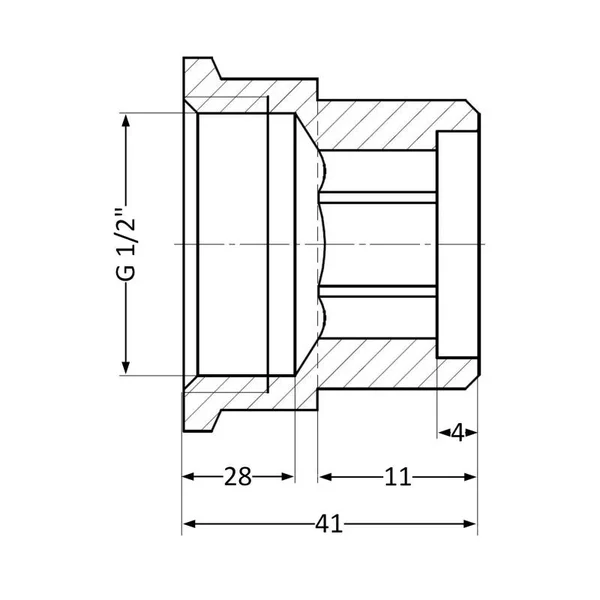 Удлинитель латунный Thermo Alliance Standart 1/2