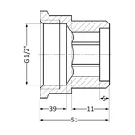Удлинитель латунный Thermo Alliance Standart 1/2