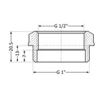 Футорка редукційна Thermo Alliance 1х1/2 Standart 1