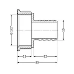 Штуцер Thermo Alliance Standart 10х1/2