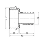 Штуцер Thermo Alliance Standart 20х1