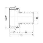 Штуцер Thermo Alliance Standart 18х3/4
