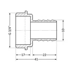 Штуцер Thermo Alliance Standart 10х3/4