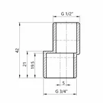 Эксцентрик Thermo Alliance 1/2х3/4 Standart 1/2