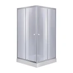 Душевая кабина Lidz SC90x90SATLOWGR Wawel SC90×90 мм.SAT.LOW.GR сатиновая с тонированным стеклом 4 мм и низким поддоном Mazur (LWASC9090SATLOWGR2SET)
