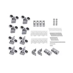 Душевая кабина Lidz SC90x90SATLOWGR Wawel SC90×90 мм.SAT.LOW.GR сатиновая с тонированным стеклом 4 мм и низким поддоном Mazur (LWASC9090SATLOWGR2SET)