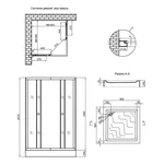 Душевая кабина Lidz SC90x90SATLOWFR Wawel SC90×90 мм.SAT.LOW.FR с низким поддоном Mazur, сатиновая, матовое стекло 4 мм (LWASC9090SATLOWFR2SET)