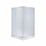 Душевая кабина Lidz SC90x90SATLOWFR Wawel SC90×90 мм.SAT.LOW.FR с низким поддоном Mazur, сатиновая, матовое стекло 4 мм (LWASC9090SATLOWFR2SET)