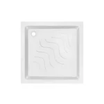 Душевая кабина Lidz SC90x90SATLOWFR Wawel SC90×90 мм.SAT.LOW.FR с низким поддоном Mazur, сатиновая, матовое стекло 4 мм (LWASC9090SATLOWFR2SET)
