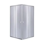 Душевая кабина с поддоном Lidz SC80x80SATLOWGR Wawel SC80×80 мм.SAT.LOW.GR + Mazur, сатиновая с тонированным стеклом 4 мм, квадратная раздвижная 80x80 см (LWASC8080SATLOWGR2SET)