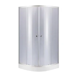 Набор Lidz душевая кабина Latwa SC90x90.SAT.LOW.GR, стекло тонированное 4 мм + поддон Kupala