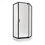 Душевая кабина Qtap Scorpio BLA10995-AC6 пятиугольная 90×90 мм см, черная, с поддоном и сифоном (SCOBLA10995AC6SET)