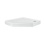 Душевая кабина Qtap Scorpio CRM10995-AC6 пятиугольная 90×90 мм см хромированная с прозрачным стеклом, с поддоном и сифоном (SCOCRM10995AC6SET)