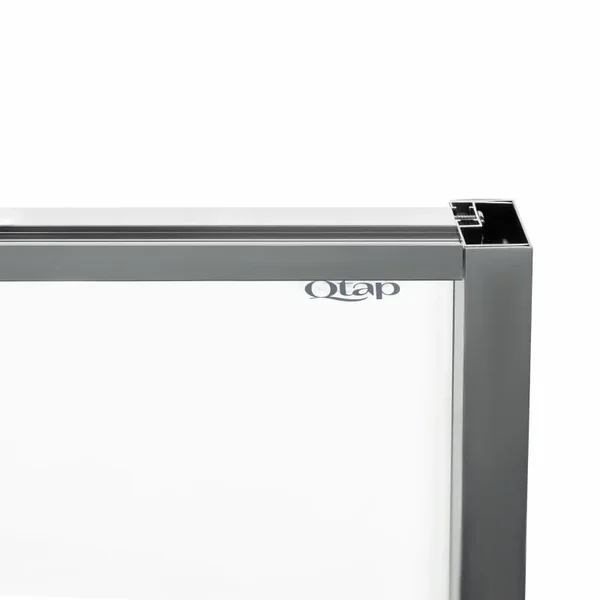 Душевая кабина Qtap Scorpio CRM10995-AC6 пятиугольная 90×90 мм см хромированная с прозрачным стеклом, с поддоном и сифоном (SCOCRM10995AC6SET)