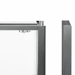 Душевая кабина Qtap Scorpio CRM10995-AC6 пятиугольная 90×90 мм см хромированная с прозрачным стеклом, с поддоном и сифоном (SCOCRM10995AC6SET)