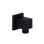 Шлангове підключення Qtap QT809810842857NB Spojeni прямокутне латунне чорне матове (QT809810842857NB)