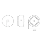 Диспенсер для бумажных полотенец Qtap Pohodli QT172WH42906 белый пластиковый с центральной вытяжкой (QT172WH42906)